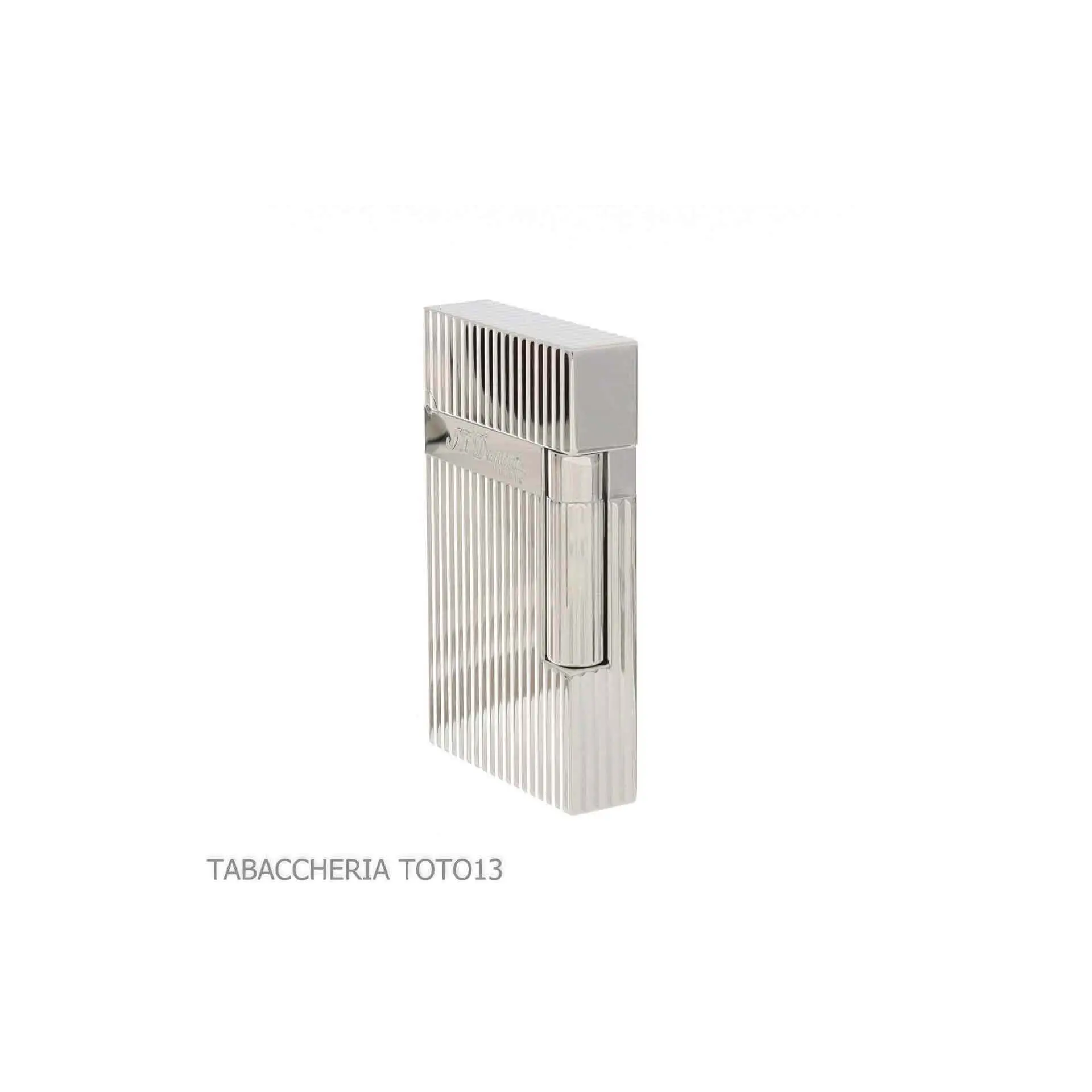Accendino St Dupont linea 2 linee verticali argento - Accendini