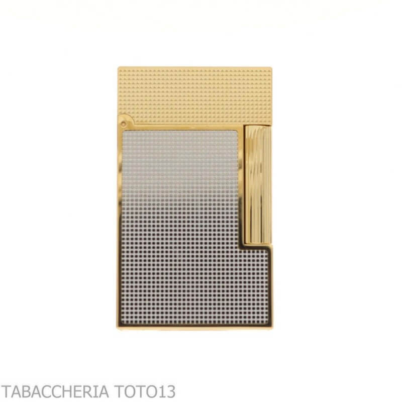 Briquet St Dupont ligne 2 Micro Diamond Head bicolore - S.t. Dupont