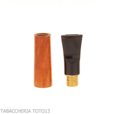 Fuma Toscani Bruyère-Mundstück mit konischem Loch mit 9 mm FilterMundstück, um die Toscano-Zigarre zu rauchen