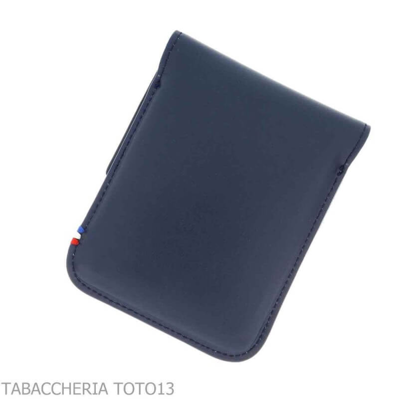 St. Dupont Atelier cigarillos case in blue leather 8 places - S.t. Dupont