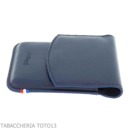 Estuche para puros St. Dupont Atelier en piel azul 8 plazas - S.t. Dupont