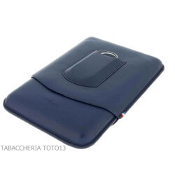 St. Dupont Atelier cigar case in blue leather 5 places