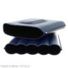 Estuche de cigarros St. Dupont Atelier en cuero azul 5 lugares - S.t. Dupont