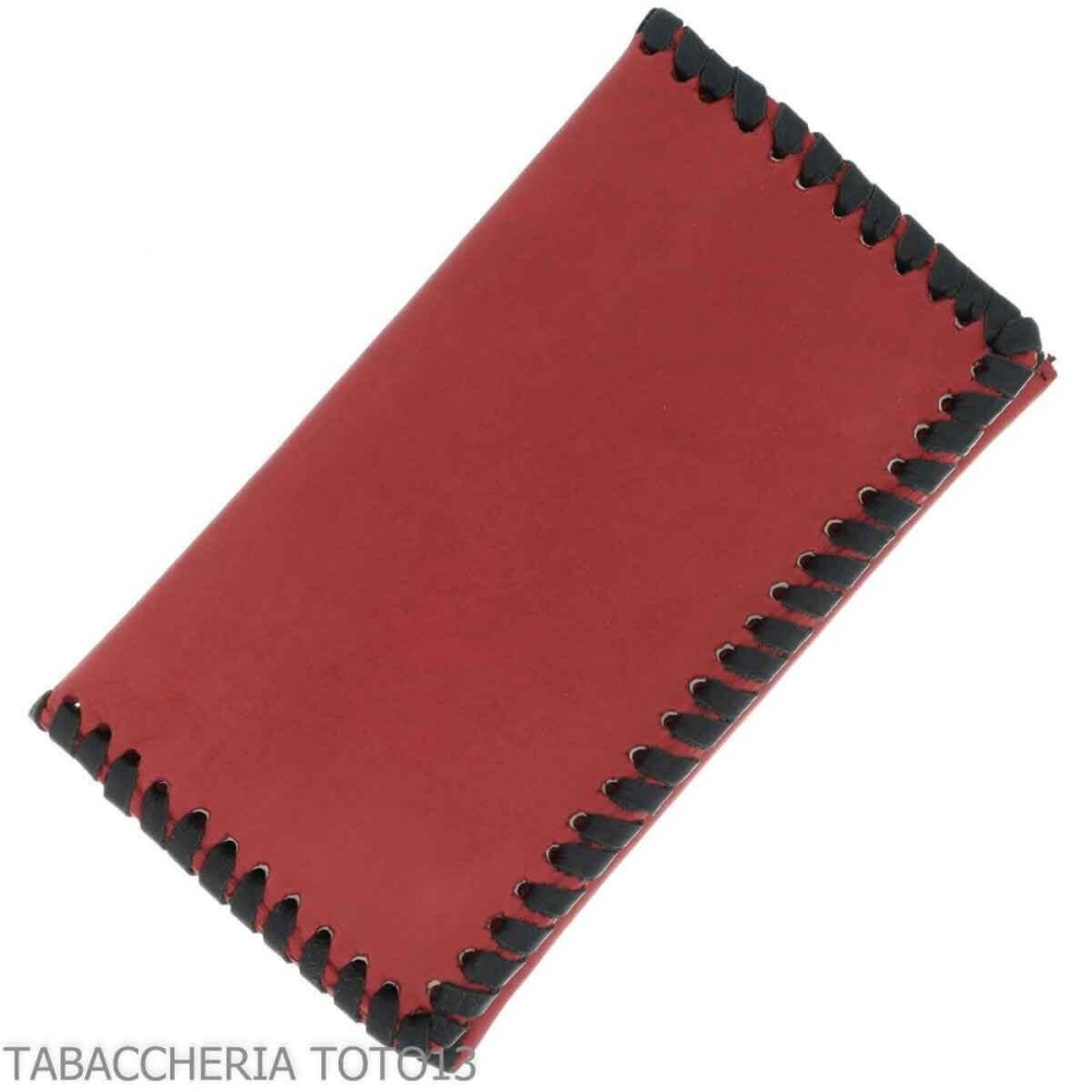 Sac en cuir nappa à rouler avec porte-tabac caoutchouté, porte-cartes et accessoires - Sacs à tabac - Lubinski