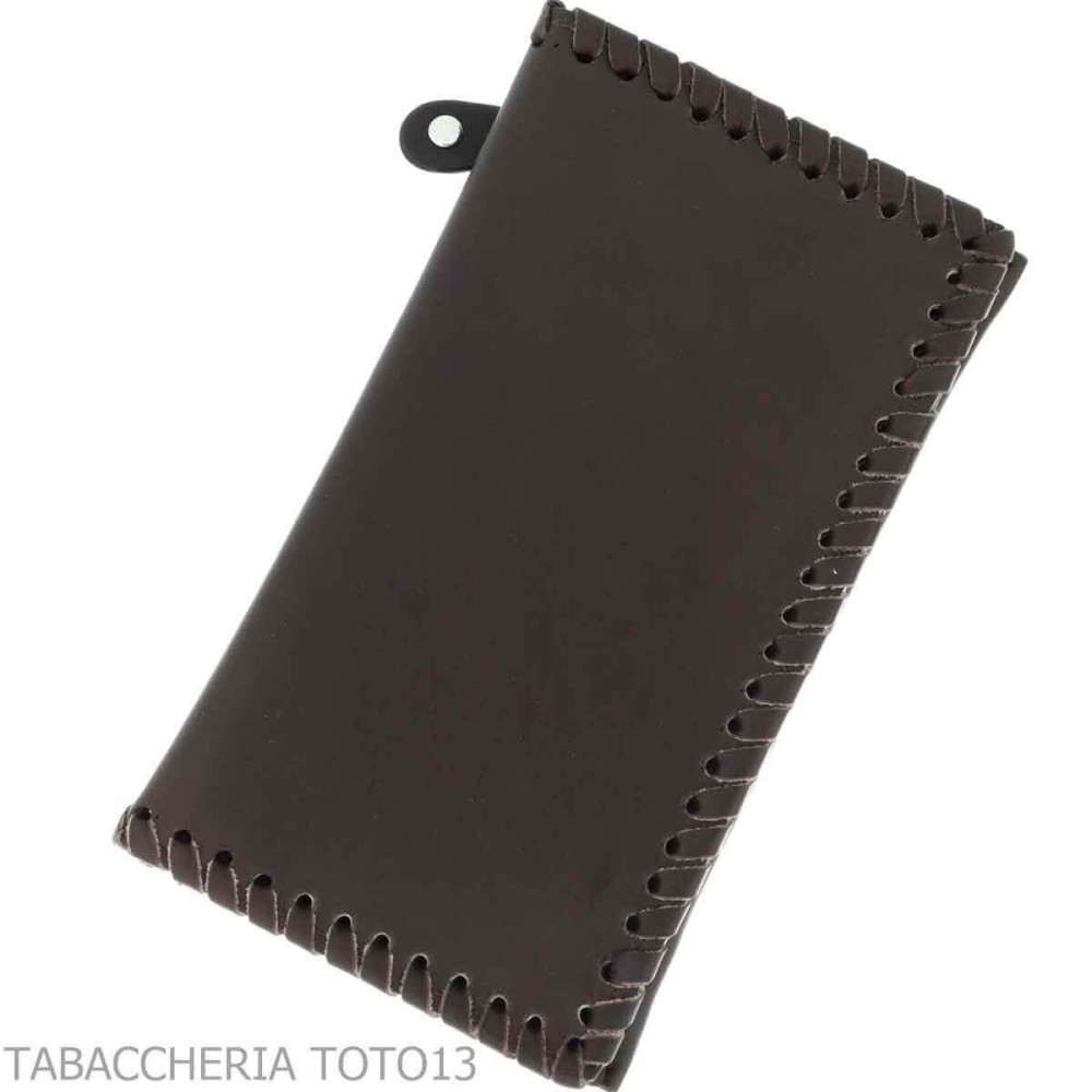 Sac en cuir nappa à rouler avec porte-tabac caoutchouté, porte-cartes et accessoires - Accessoires Pour Cigarettes et Rolling