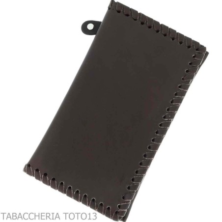 Nappa leather bag for rolling with rubberized tobacco holder, map holder and accessories - Accessories For Cigarettes And Rol