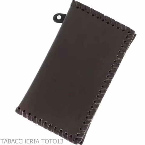 Nappaledertasche zum Rollen mit gummiertem Tabakhalter, Kartenhalter und Zubehör - Zubehör Für Zigaretten Und Rolling