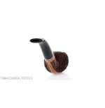 Pipa Amorelli con botella curva con grabados de pluma San Michele - Pipas de Tabaco