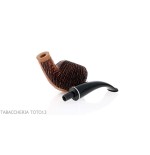 Pipe Amorelli bent apple with engraved pencils San Michele - Tobacco Pipes - Natural root