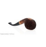 Pipe Amorelli bent apple with engraved pencils San Michele - Tobacco Pipes - Natural root