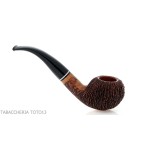 Pipa Amorelli con botella curva con grabados de pluma San Michele - Pipas de Tabaco