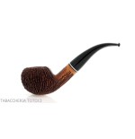 Pipe Amorelli bent apple with engraved pencils San Michele - Tobacco Pipes - Natural root