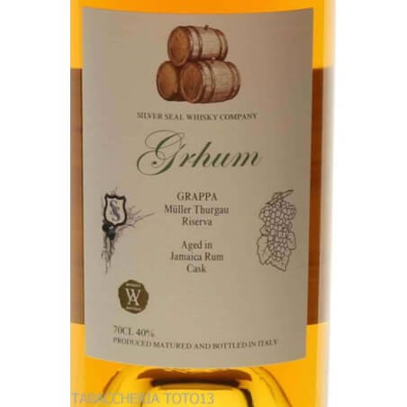 Grhum Silver Seal grappa aged in Jamaica rum cask Vol. 40% Cl.70 Silver Seal Whisky Company Grappe