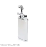 Accendino per pipa Im Corona old boy cromo satinato by Savinelli - Accendini