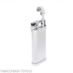 Im Corona old boy pipe lighter satin chrome by Savinelli