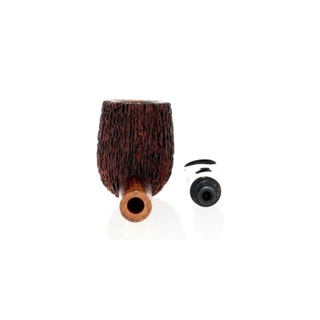 Pipe de billard cylindrique droite Amorelli avec finition stylo San Michele - Pipe Pour le Tabac - Racine naturelle