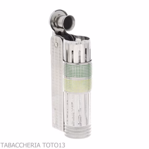 Imco Super Triplex two tone yellow and green chromed petrol lighter - Lighters - Metal