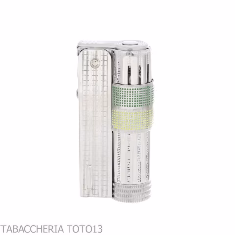 Imco Super Triplex two tone yellow and green chromed petrol lighter - Lighters - Metal