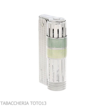 Imco Super Triplex two tone yellow and green chromed petrol lighter - Lighters - Metal