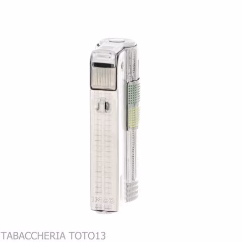 Imco Super Triplex two tone yellow and green chromed petrol lighter - Lighters - Metal