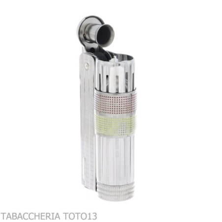 Imco Super Triplex briquet à essence bicolore jaune et rouge chromé - Imco
