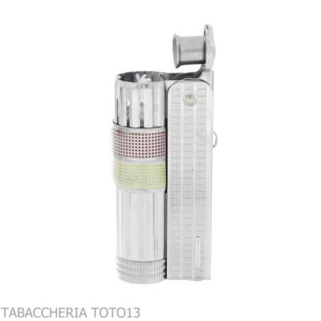 Imco Super Triplex briquet à essence bicolore jaune et rouge chromé - Imco
