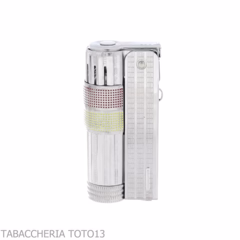 Imco Super Triplex two tone yellow and red chromed petrol lighter - Lighters - Metal
