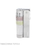 Encendedor de gasolina cromado Imco Super Triplex bicolor amarillo y rojo - Alumbradores