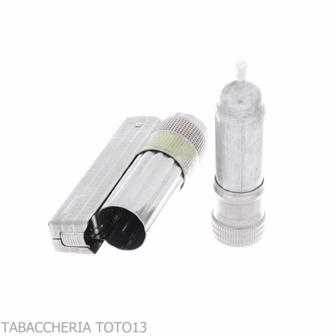 Encendedor de gasolina cromado Imco Super Triplex bicolor amarillo y rojo - Alumbradores