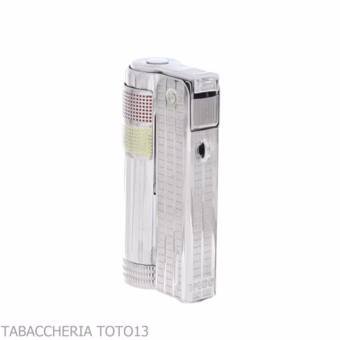 Imco Super Triplex two tone yellow and red chromed petrol lighter - Lighters - Metal