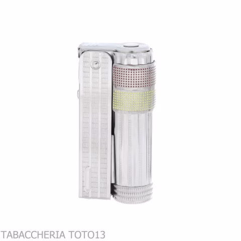 Imco Super Triplex two tone yellow and red chromed petrol lighter - Lighters - Metal