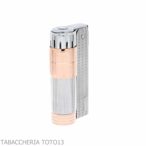 Imco Super Triplex Benzinfeuerzeug aus Chrom und Roségold - Feuerzeuge