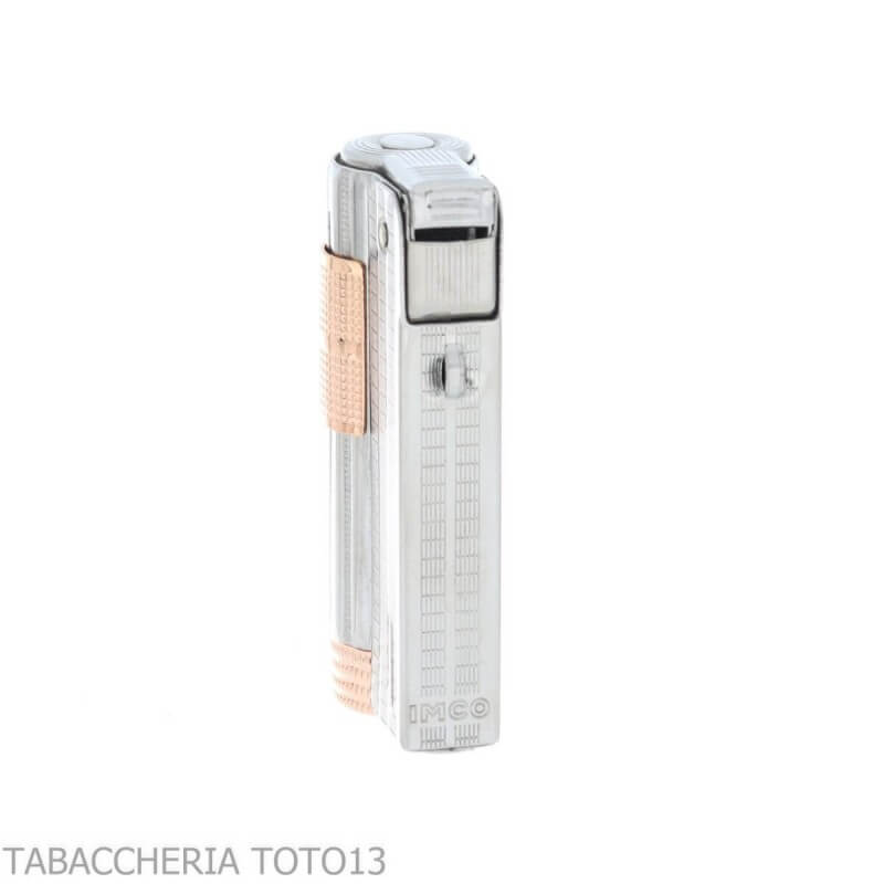 Encendedor de gasolina Imco Super Triplex cromado y oro rosa - Imco