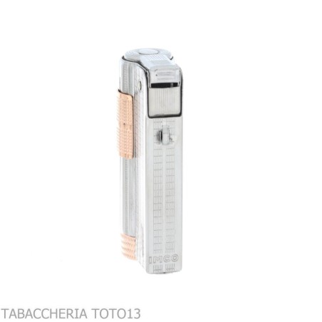 Briquet à essence Imco Super Triplex chrome et or rose - Briquets - Métal