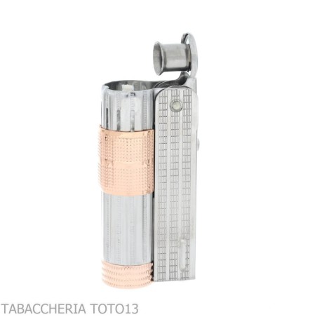 Briquet à essence Imco Super Triplex chrome et or rose - Briquets - Métal