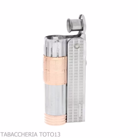 Imco Super Triplex Benzinfeuerzeug aus Chrom und Roségold - Feuerzeuge