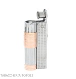 Imco Super Triplex Benzinfeuerzeug aus Chrom und Roségold - Feuerzeuge