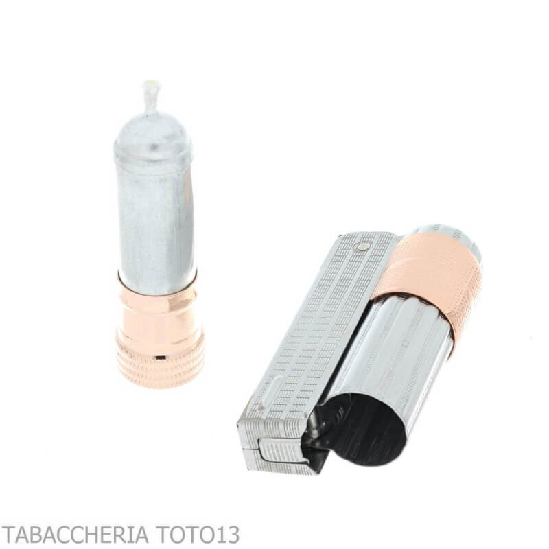 Encendedor de gasolina Imco Super Triplex cromado y oro rosa - Imco