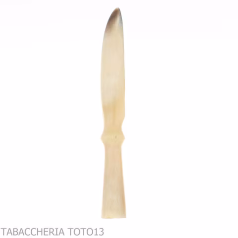 Tom Spanu large tamper for pipe and milling cutter in natural horn - Accessories for tobacco pipes