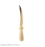 Tom Spanu large tamper for pipe and milling cutter in natural horn - Accessories for tobacco pipes