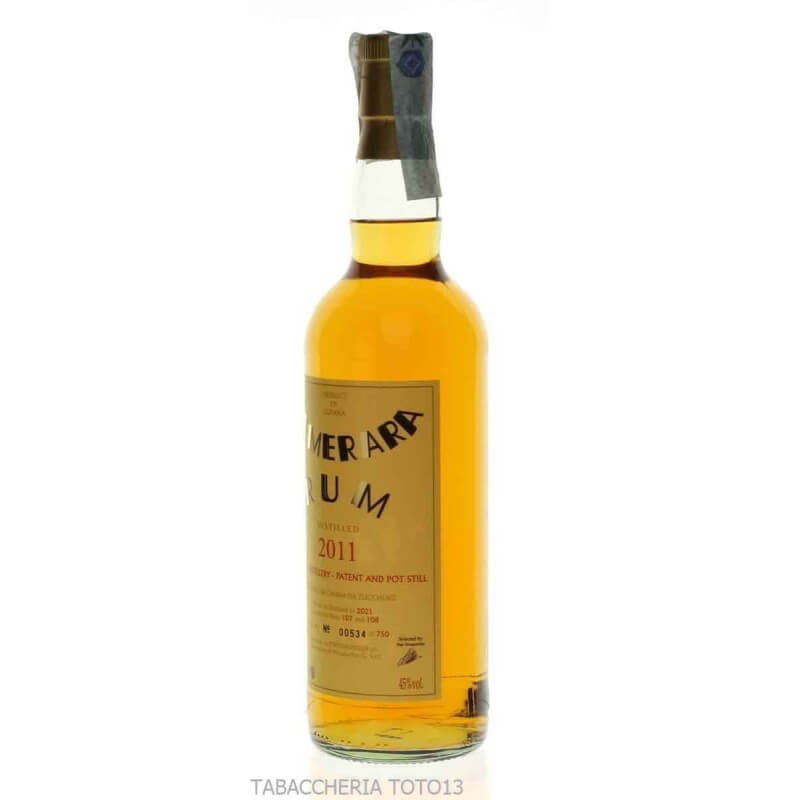 Moon Import Rum Demerara Distilled 2011 sherry wood by Pepi Mongiardino Vol.45% CL.70 - Demerara Distillers