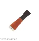 Embouchure en bruyère Fuma Toscani avec trou conique et pare-flammes argenté - Accessoires pour cigares toscans - Racine natu