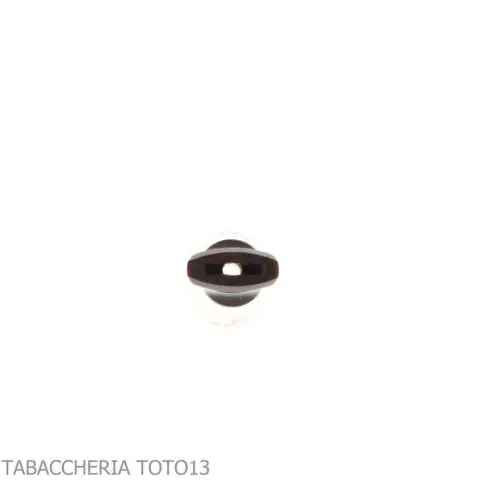 Embouchure en bruyère Fuma Toscani avec trou conique et pare-flammes argenté - Accessoires pour cigares toscans - Racine natu