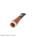 Embouchure en bruyère Fuma Toscani avec trou conique et pare-flammes argenté - Accessoires pour cigares toscans - Racine natu