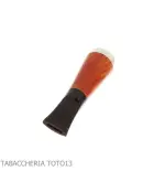 Embouchure en bruyère Fuma Toscani avec trou conique et pare-flammes argenté - Accessoires pour cigares toscans - Racine natu