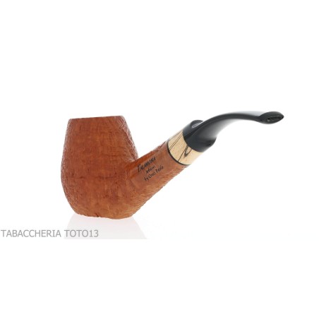 Arbousier en arbousier, forme billard courbé, bruyère sablée - Pipe Pour le Tabac - Racine naturelle