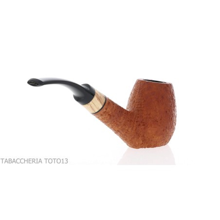 Arbousier en arbousier, forme billard courbé, bruyère sablée - Pipe Pour le Tabac - Racine naturelle