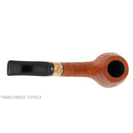 Arbousier en arbousier, forme billard courbé, bruyère sablée - Pipe Pour le Tabac - Racine naturelle