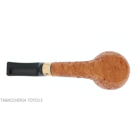 Arbousier en arbousier, forme billard courbé, bruyère sablée - Pipe Pour le Tabac - Racine naturelle