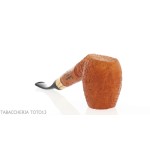 Arbousier en arbousier, forme billard courbé, bruyère sablée - Pipe Pour le Tabac - Racine naturelle